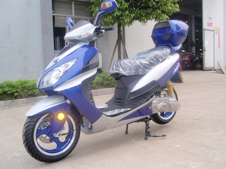 Roketa MCR-75-150 150cc Gas Scooter Blue