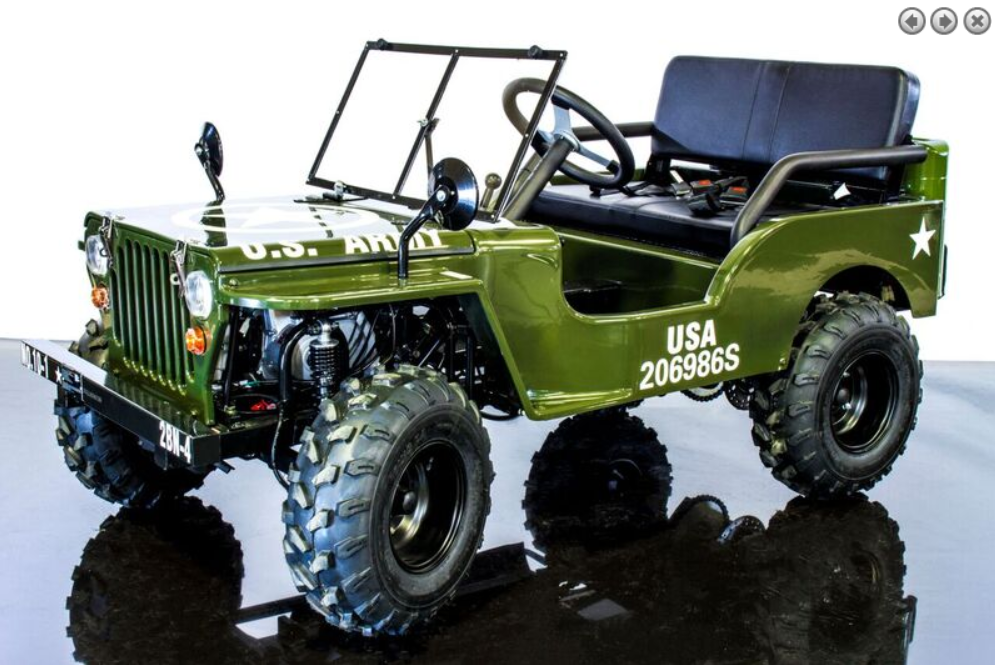 Best RPS Mini Jeep 125cc Go Kart For Sale At Power Ride Outlet ...