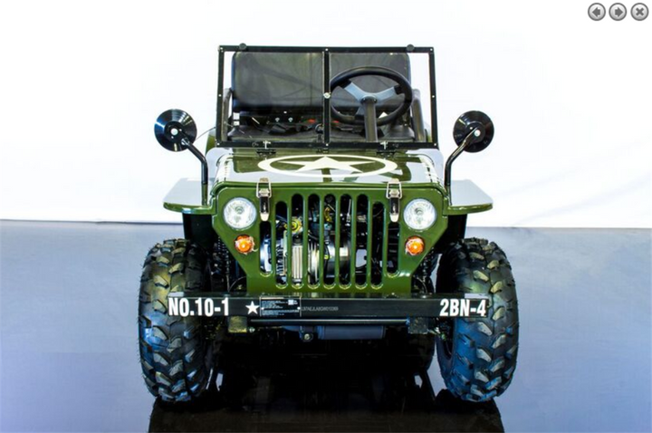 RPS Mini Jeep 125cc Go Kart, 3-speed with Reverse, Steel Wheels